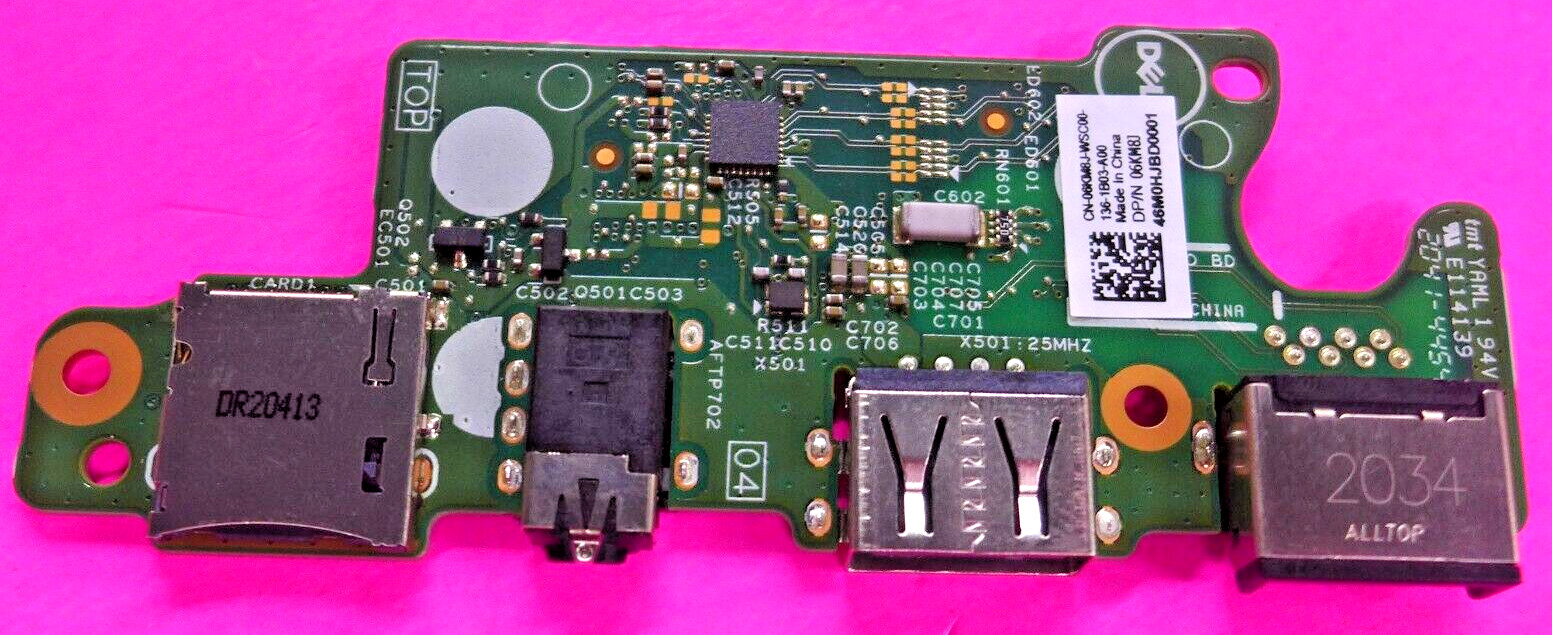 NEW Dell Vostro 5490 5590 USB SD Audio Ethernet Ports Board 6KM8J