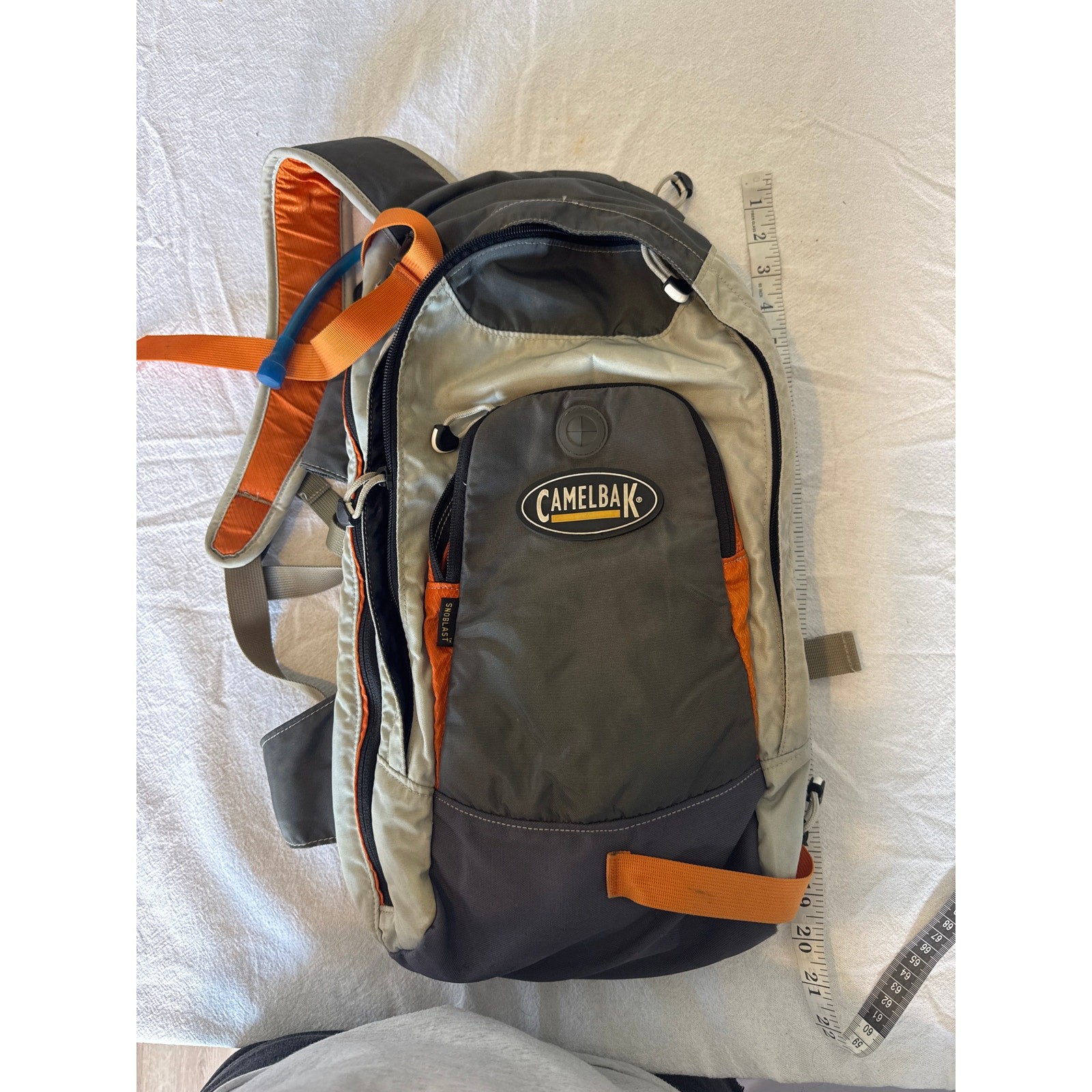 CamelBak Lobo Hydration Backpack Gray Orange 2L Reservoir Cycling Hiking Pack