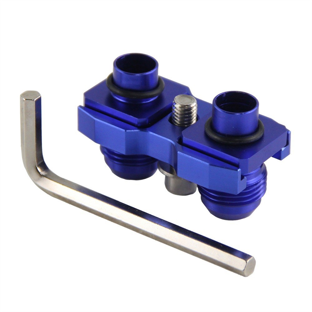 AN10 Oil Cooler Adapter Fitting For BMW E36 E46 E82 E9X 135/335 E46 M3 E90 Blue