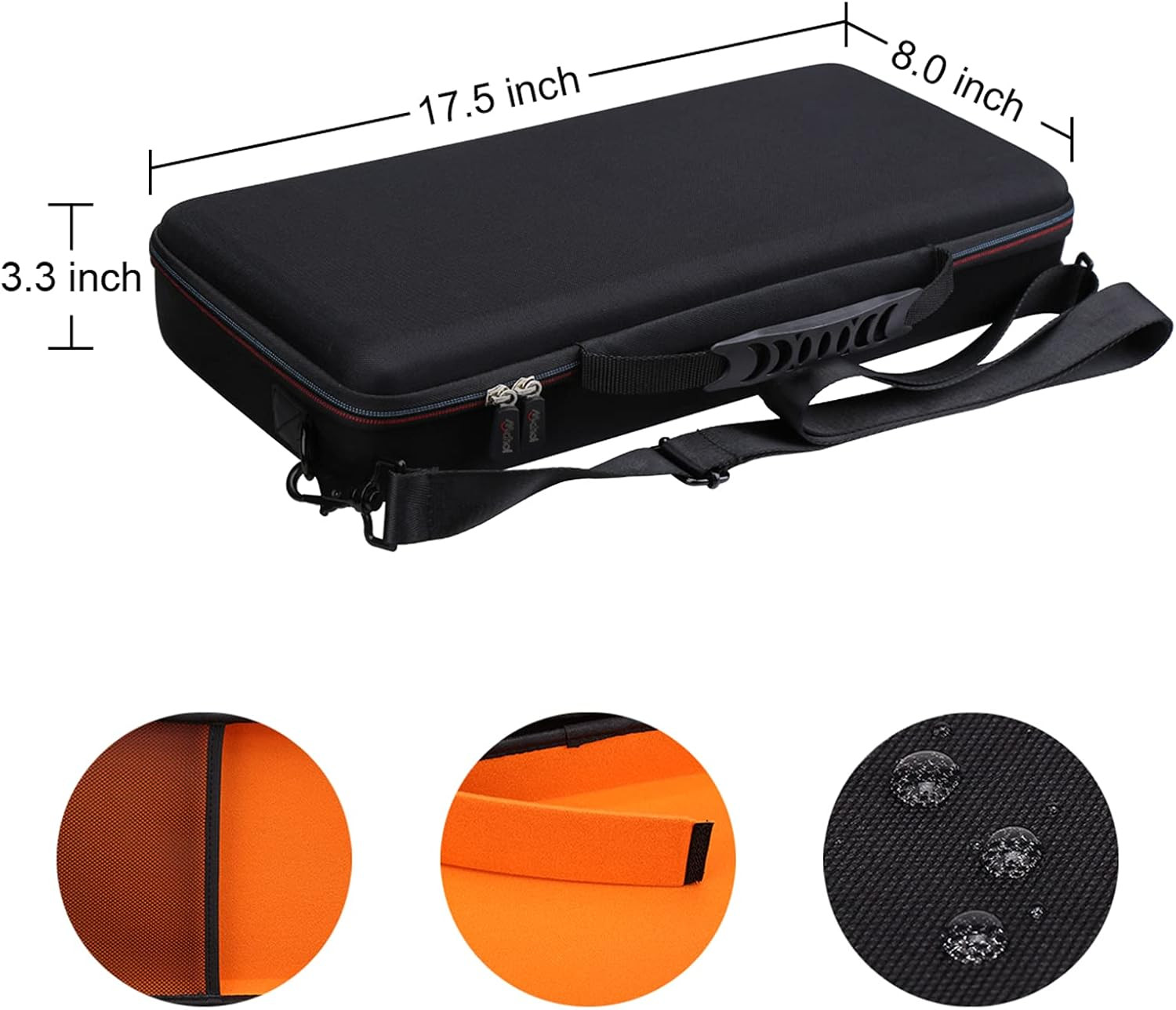 Mchoi Hard Travel Case for HP Officejet 200 Portable Printer (CZ993A), Case Only