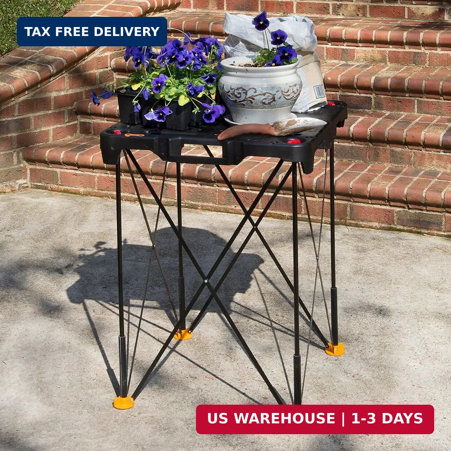 Worx WX066 Sidekick Folding Work Table, Portable All-in-one Work Bench
