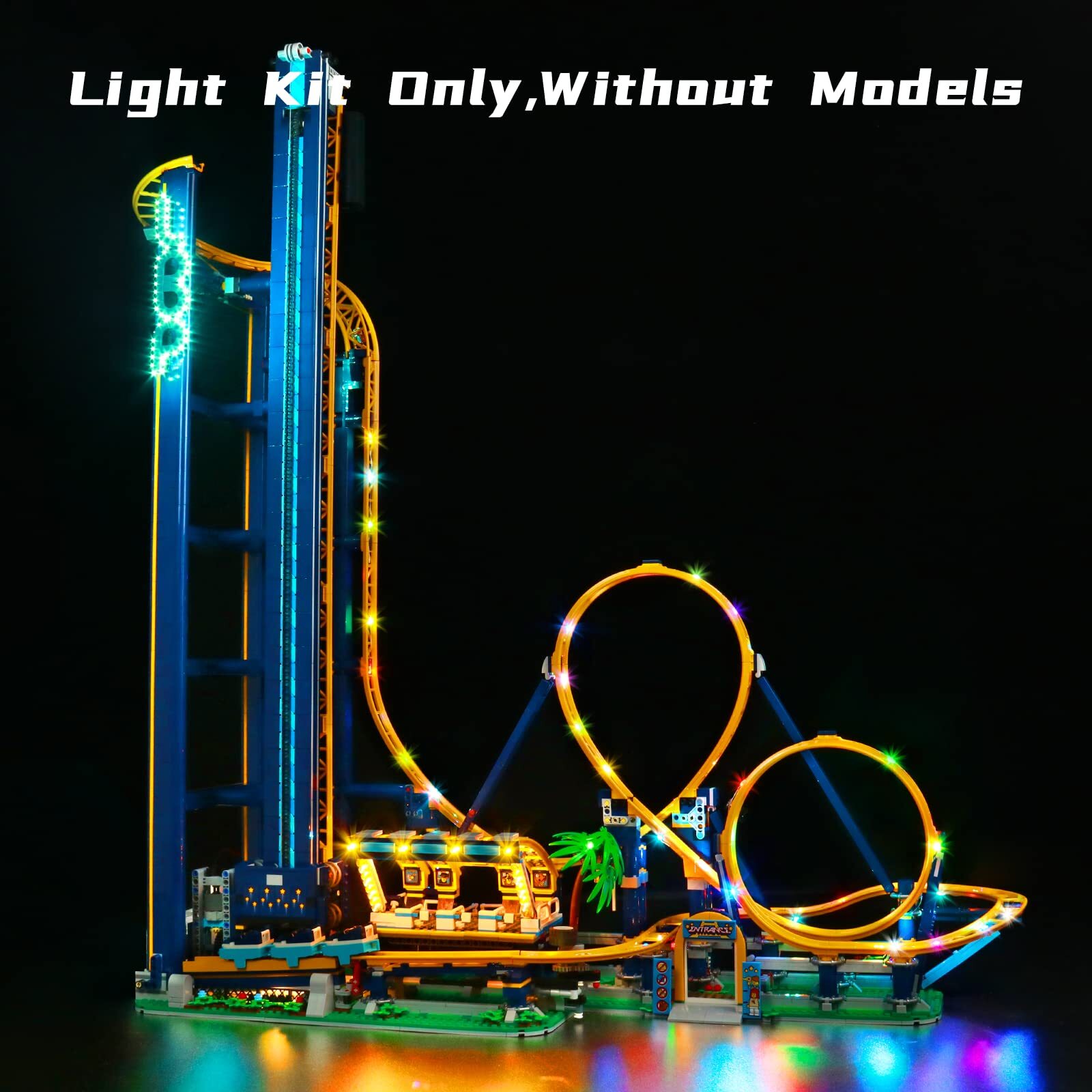 LocoLee LED Light Kit for Lego 10303 Loop Coaster Building Blocks Lighting Set