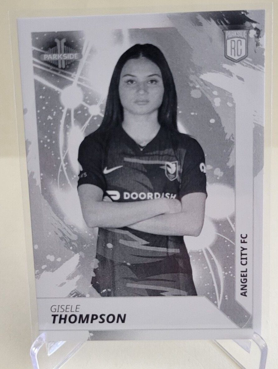 2024 PARKSIDE NWSL VOL 1 GISELE THOMPSON RC BLACK & WHITE #162 ANGEL CITY FC