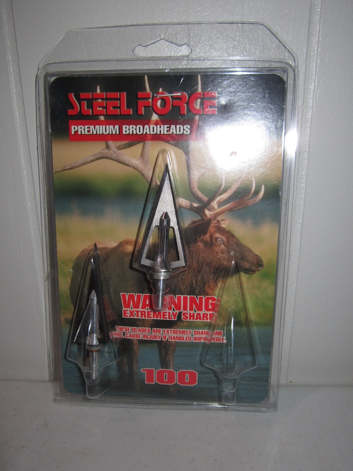 Steel Force Premium Broadheads Blade 100 GR. 2pk. Only Used 1 Out of The Pack!