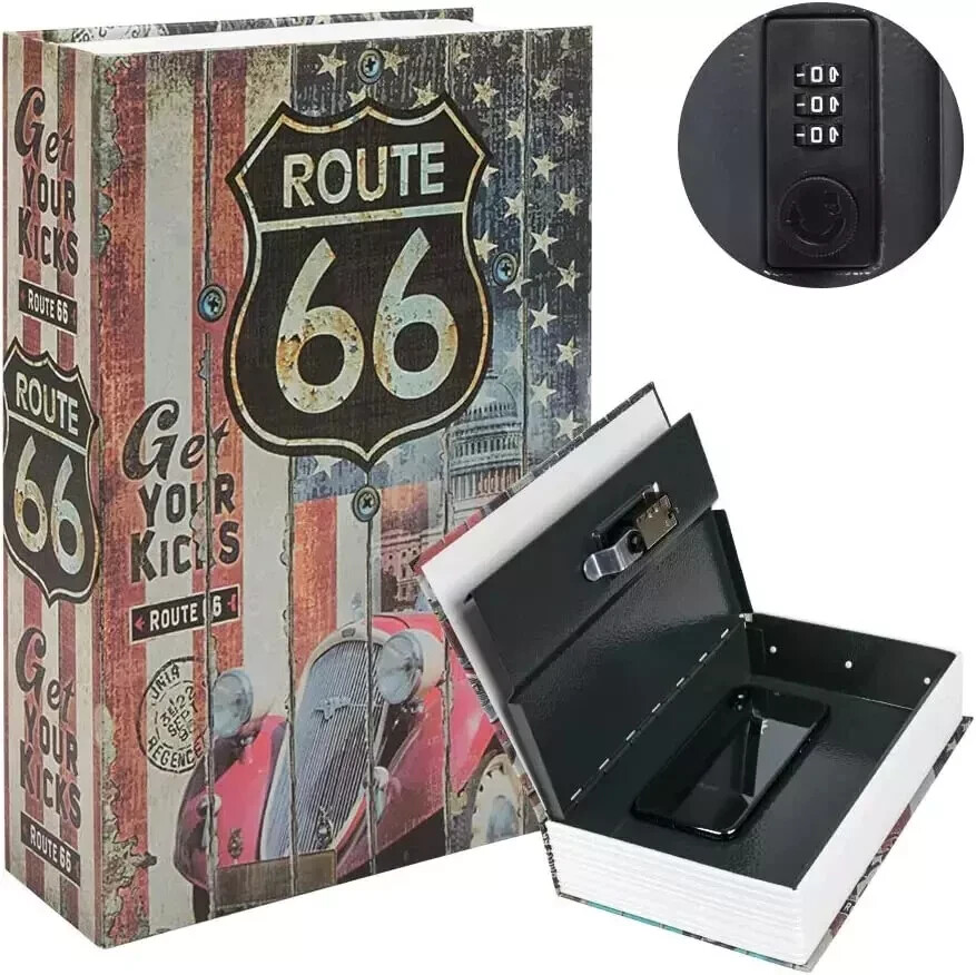 itek RT 66 Secret Storage Book Tin Security Combination Lock Diversion Safe Box