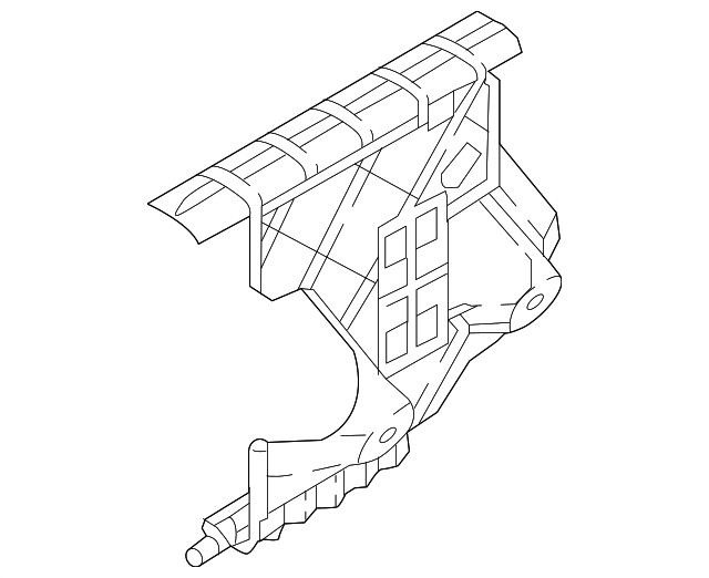 Genuine Volkswagen Engine Control Module (ECM) Bracket 3QF-906-507