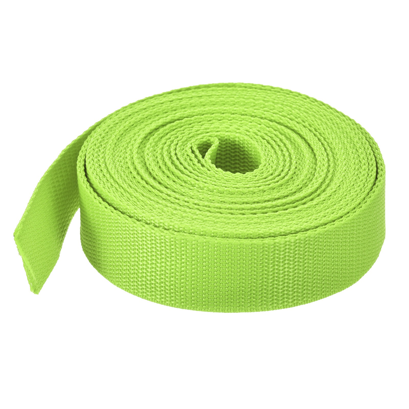 Lightweight Polypropylene Webbing Strap 0.8" 10 Yard Backpack Yellowish Green