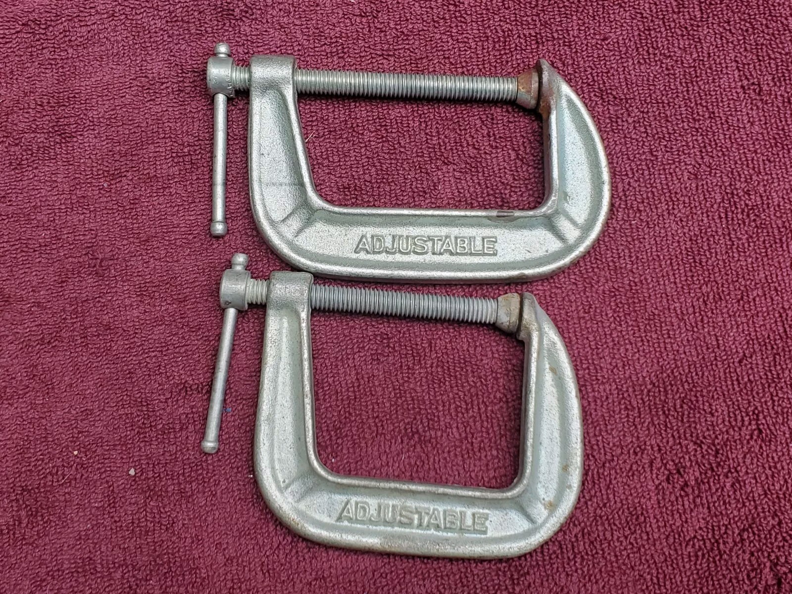 Lot 2 Adjustable C-Clamps - (1) 1425 2- 1/2" and  (1) 1430-3"
