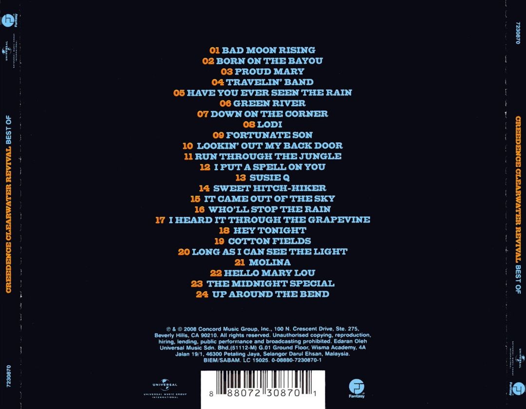 BEST OF CREEDENCE CLEARWATER REVIVAL NEW CD