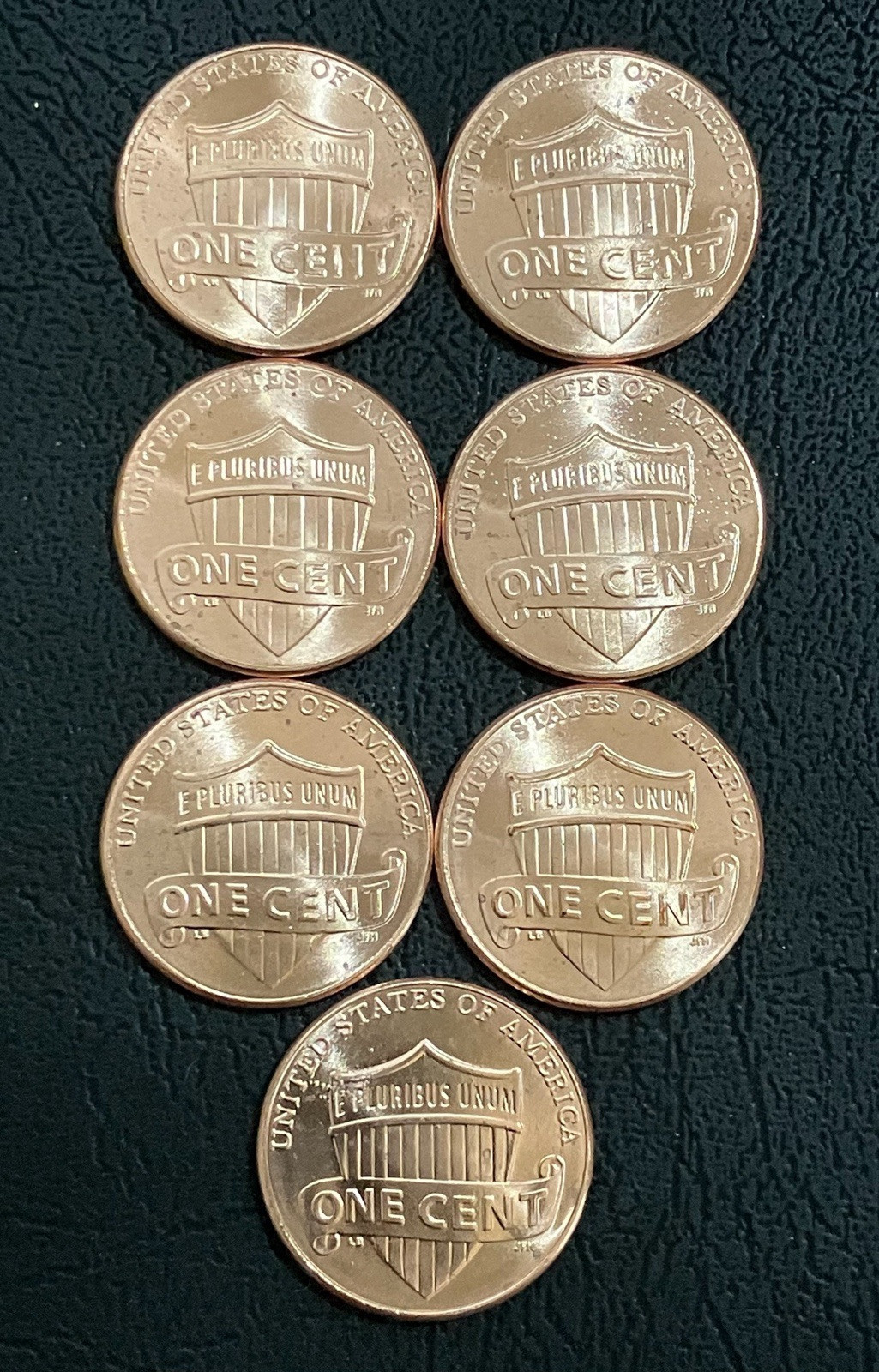 2024 BU Lincoln Shield Error Pennies Struck Through Grease,Plating Bubbles
