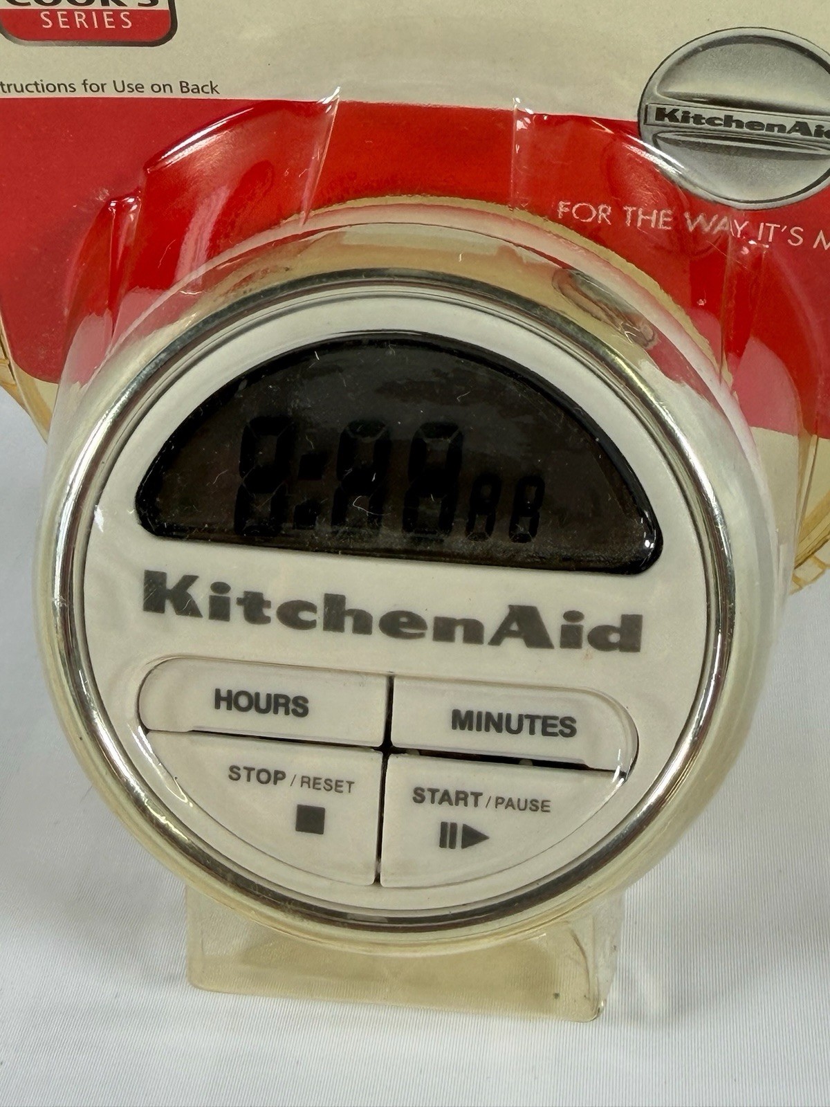 KitchenAid Cook's Series Digital Timer White Silver New in Package