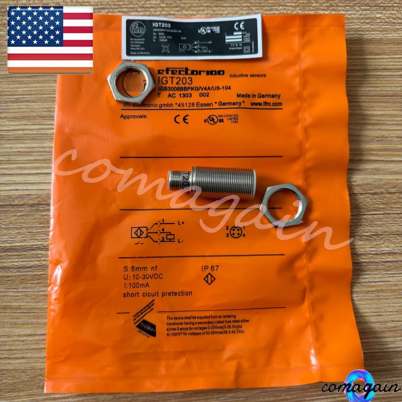 IGT203 NEW INDUCTIVE SENSOR PROXIMITY SWITCH For IFM IGT203
