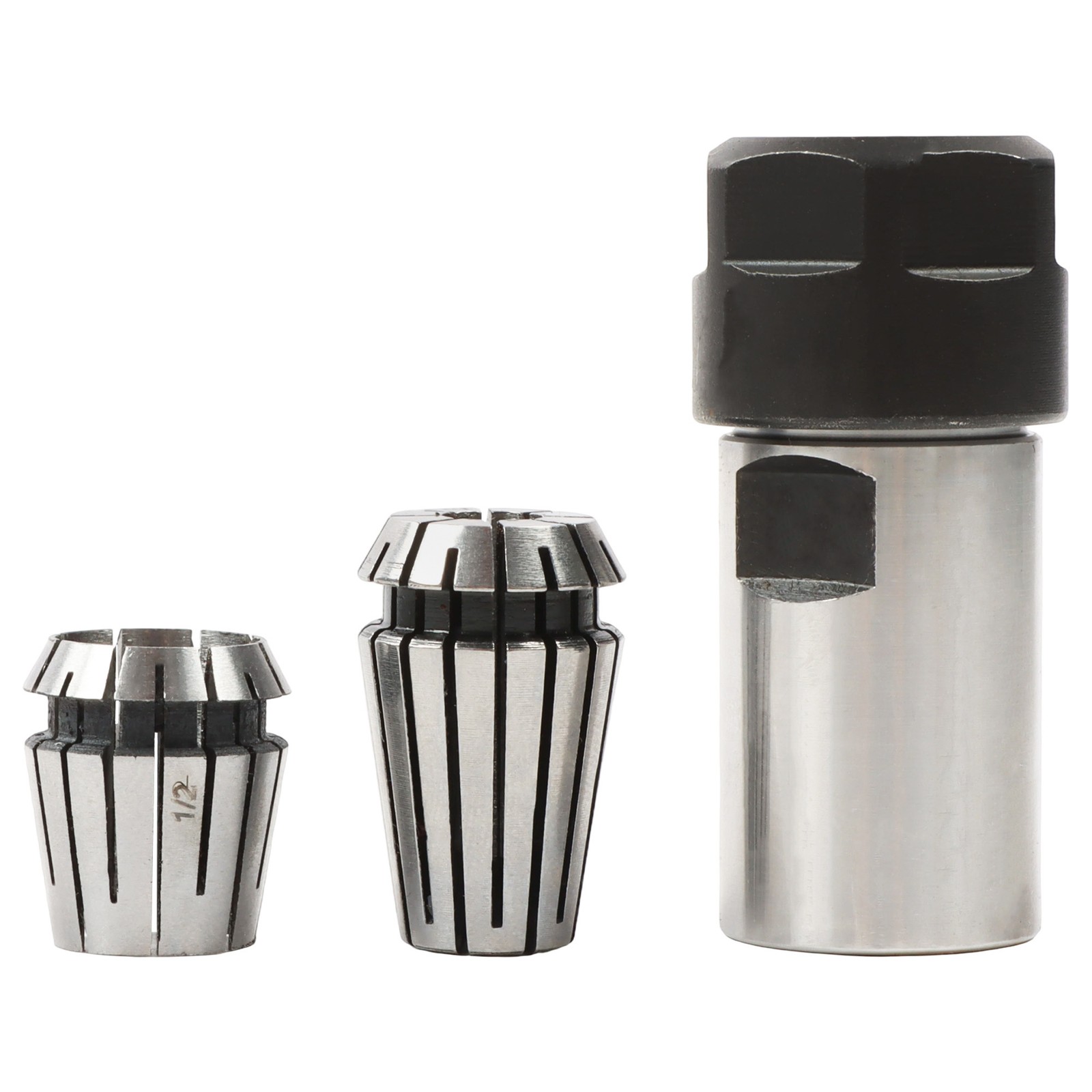 5/8-11 Thread Angle Grinder Extension Shaft Set w/ 1/4" & 1/2" Collets 3Pack