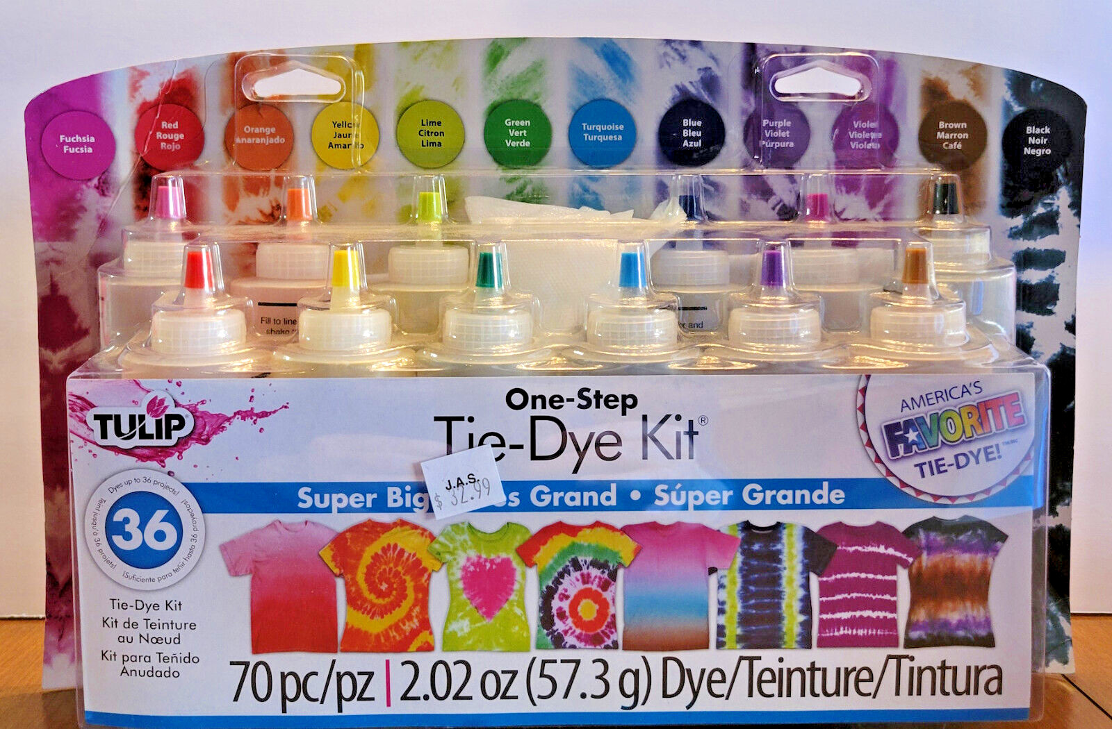 New  Big Tie Dye Kit  Tshirt Summer Fun