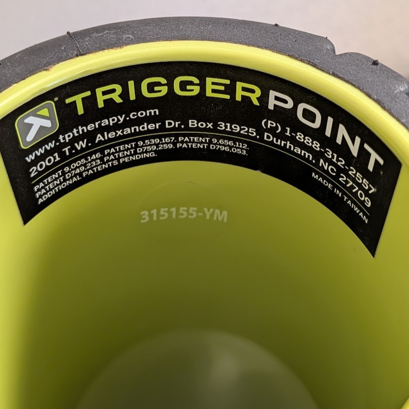 TriggerPoint GRID Foam Roller 13" Black Deep Tissue Muscle Massage Therapy Yoga
