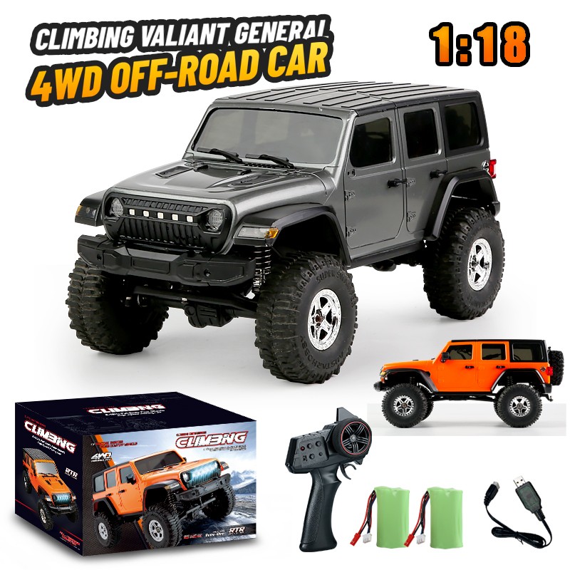 NEW JJRC C8801 1:18 4WD RC Car Rock Crawler Truck LED Lights w/3 Speed Settings