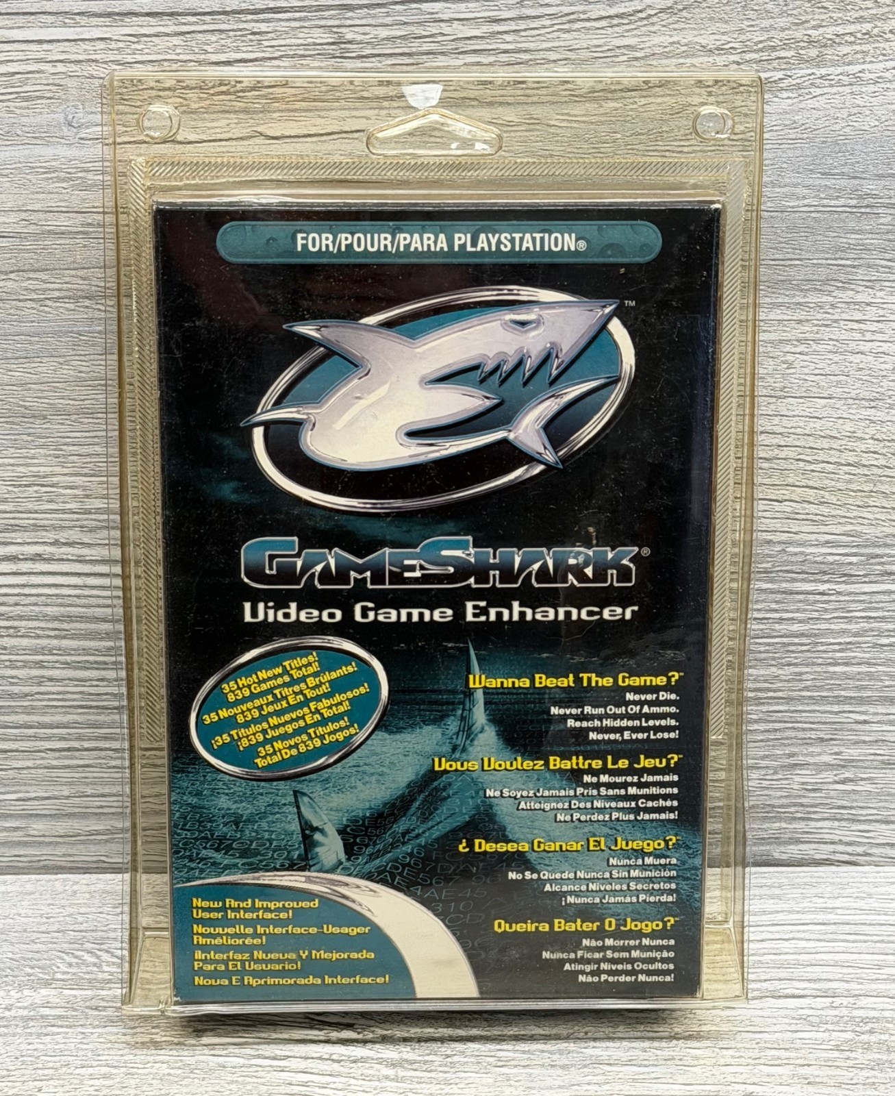 GameShark Video Game Enhancer Sony PlayStation 1 PS1 PSX Original Cheat Codes