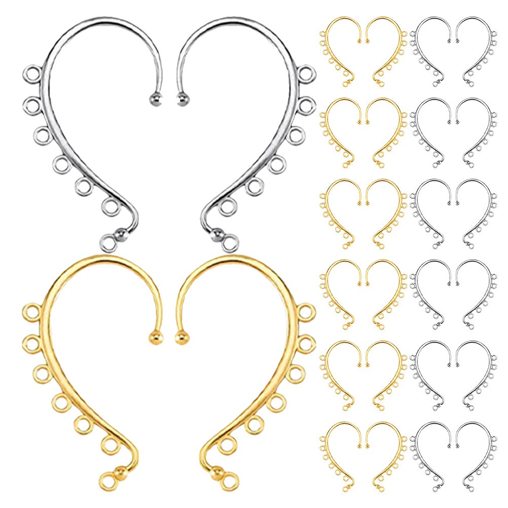 40 Pcs Ear Cuffs for Women Earring Findings DIY Clip-on Earrings