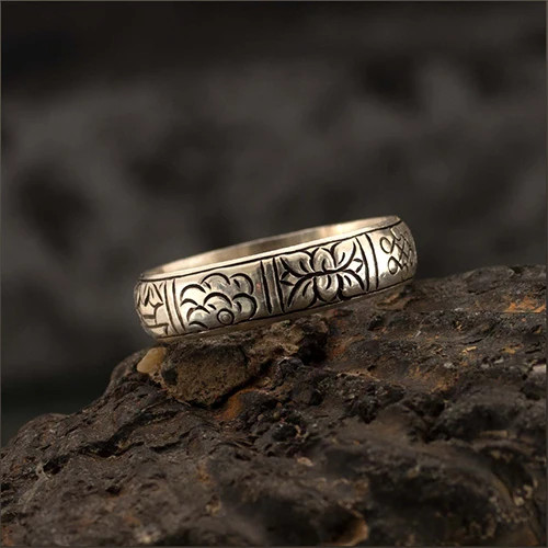 Ashtamangala Silver 925 Ring