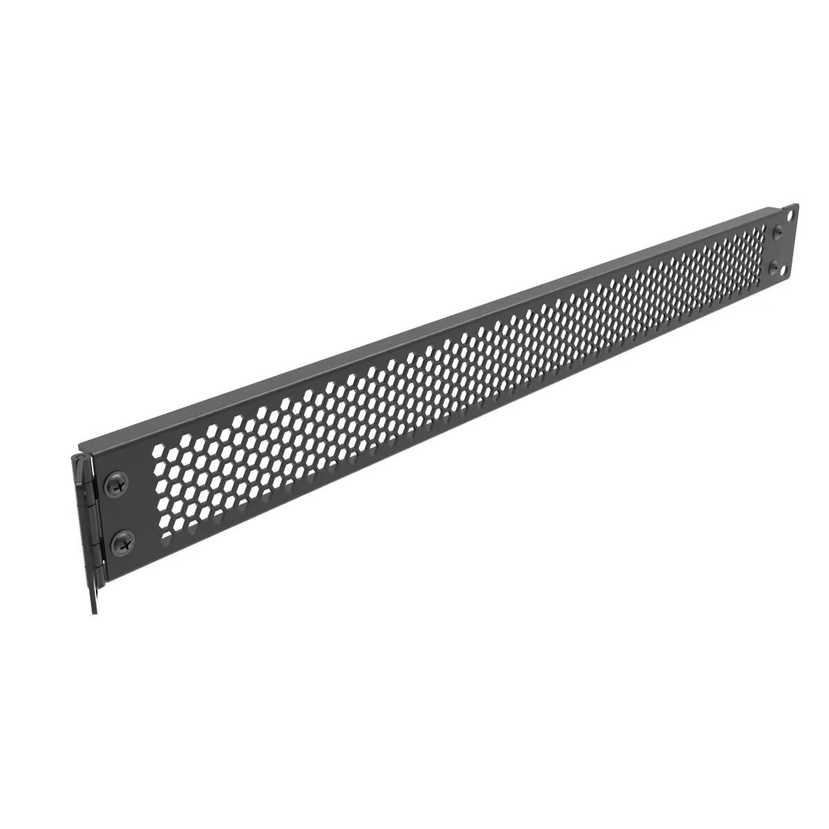 1U Hinged Perforated Blank Panel - Steel 19" Rack Mount