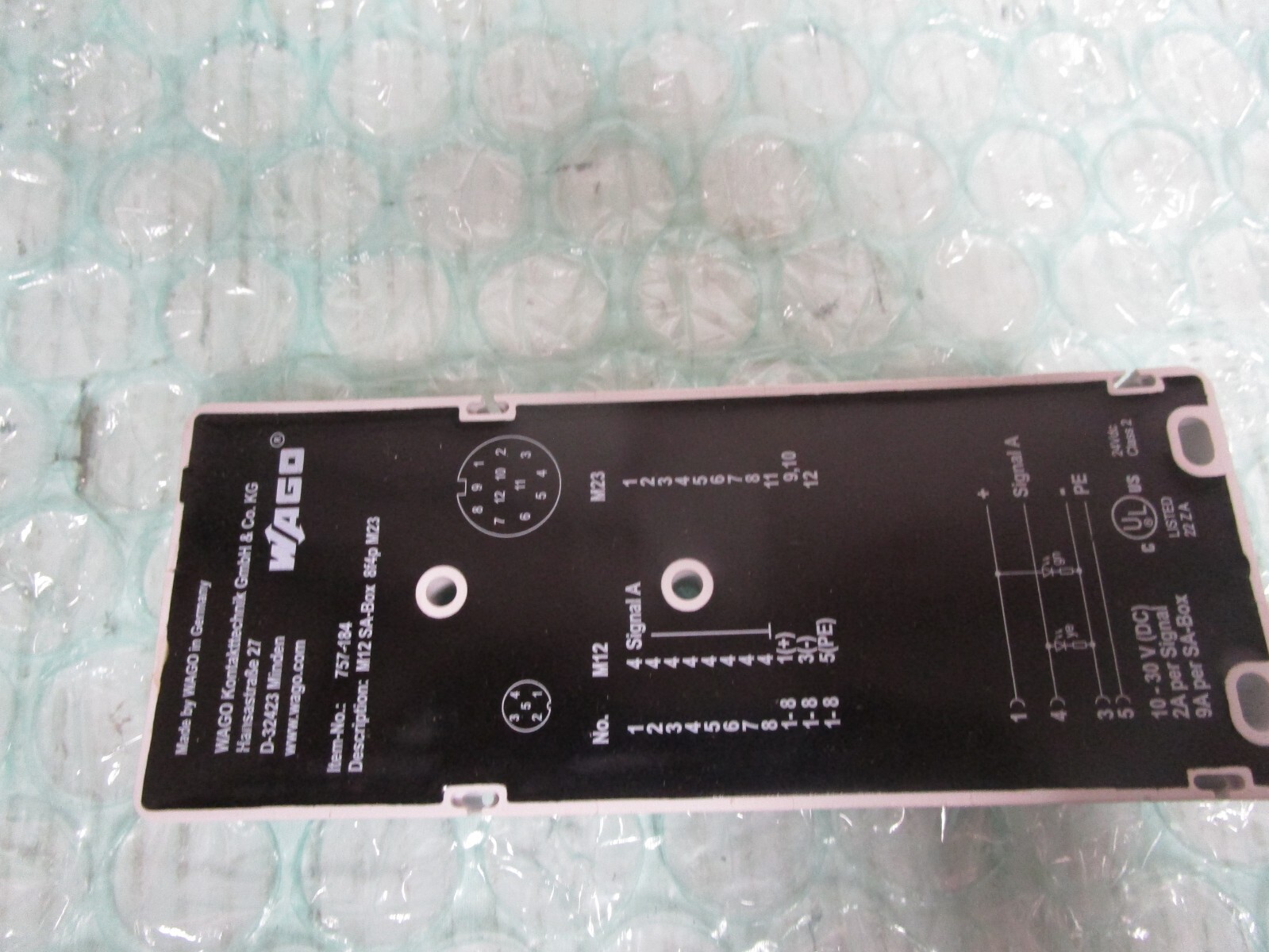 WAGO 757-184 / 757184 M12 Sensor/Actuator Box (NEW)