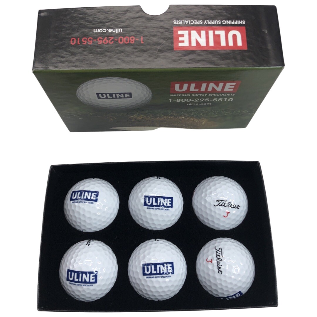 ULINE Tilteist Golf Balls Pack with 6 Balls Brand New