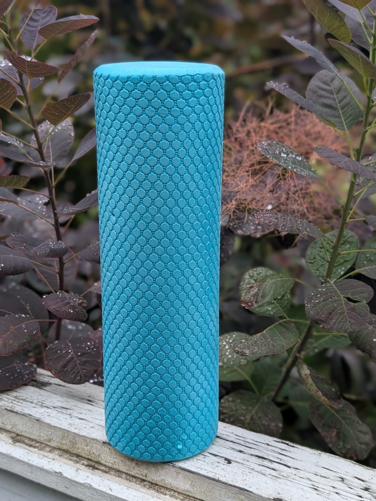 Gaiam Restore 12" Compact Foam Roller Turquoise Blue Brand New Sealed