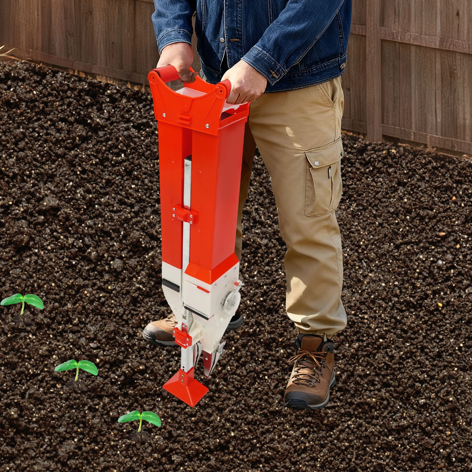 Manual Seeder Fertilizer Tool Garden Planter Vegetable Corn Peanut Corn Planter
