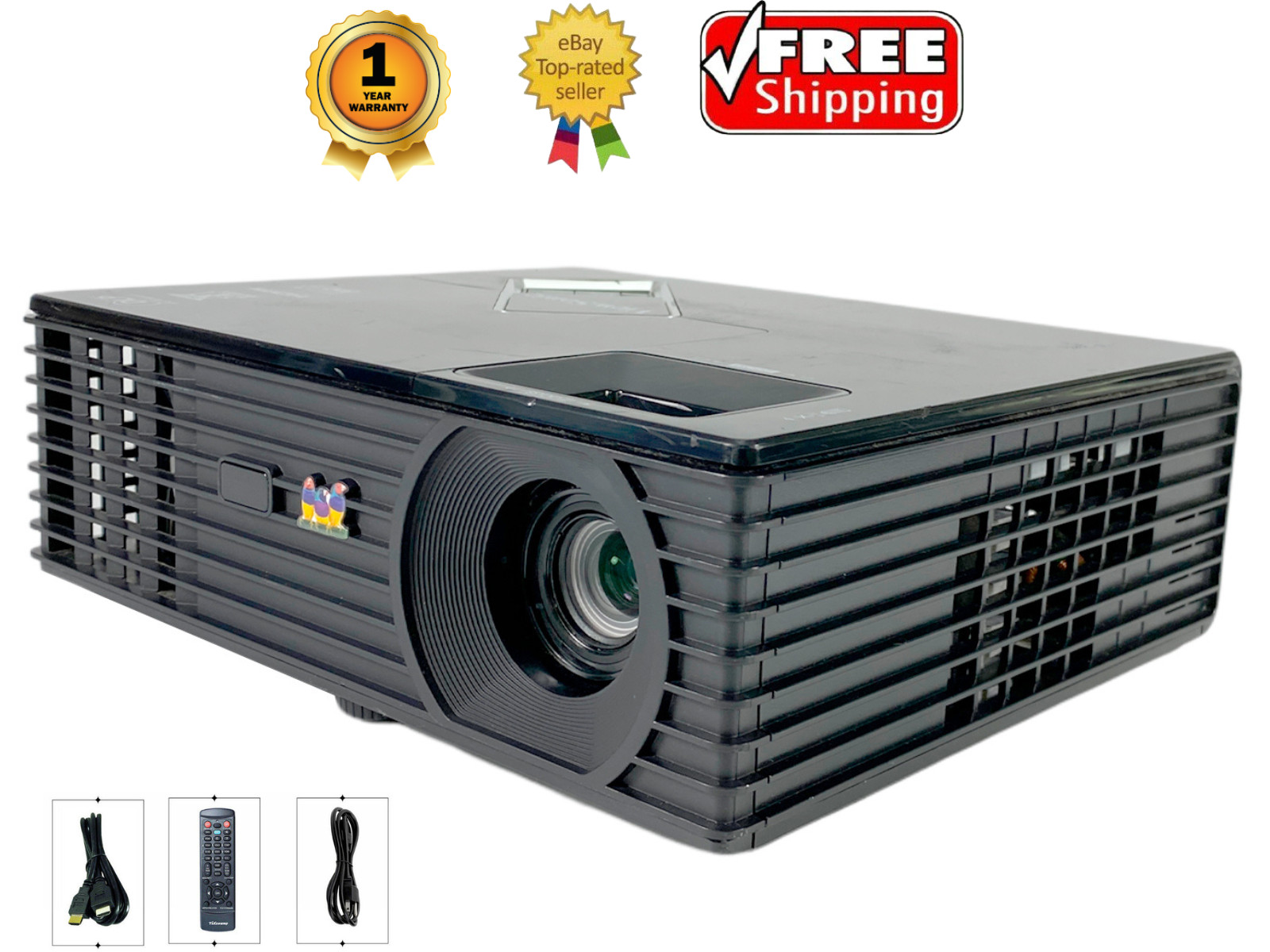 ViewSonic PJD5533w DLP Projector Portable WXGA 2800 Lumens 4k Full HD 3D HDMI