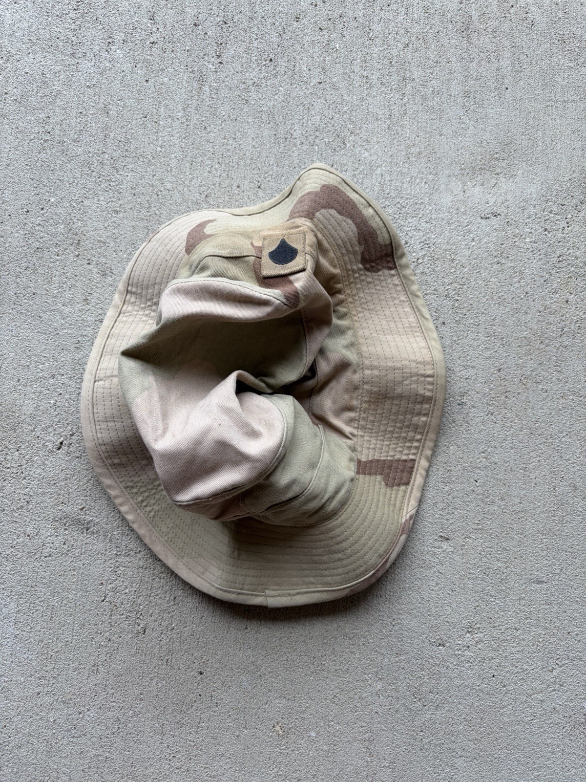 Desert Three Tone 7 1/2 Boone Hat W/ Patch