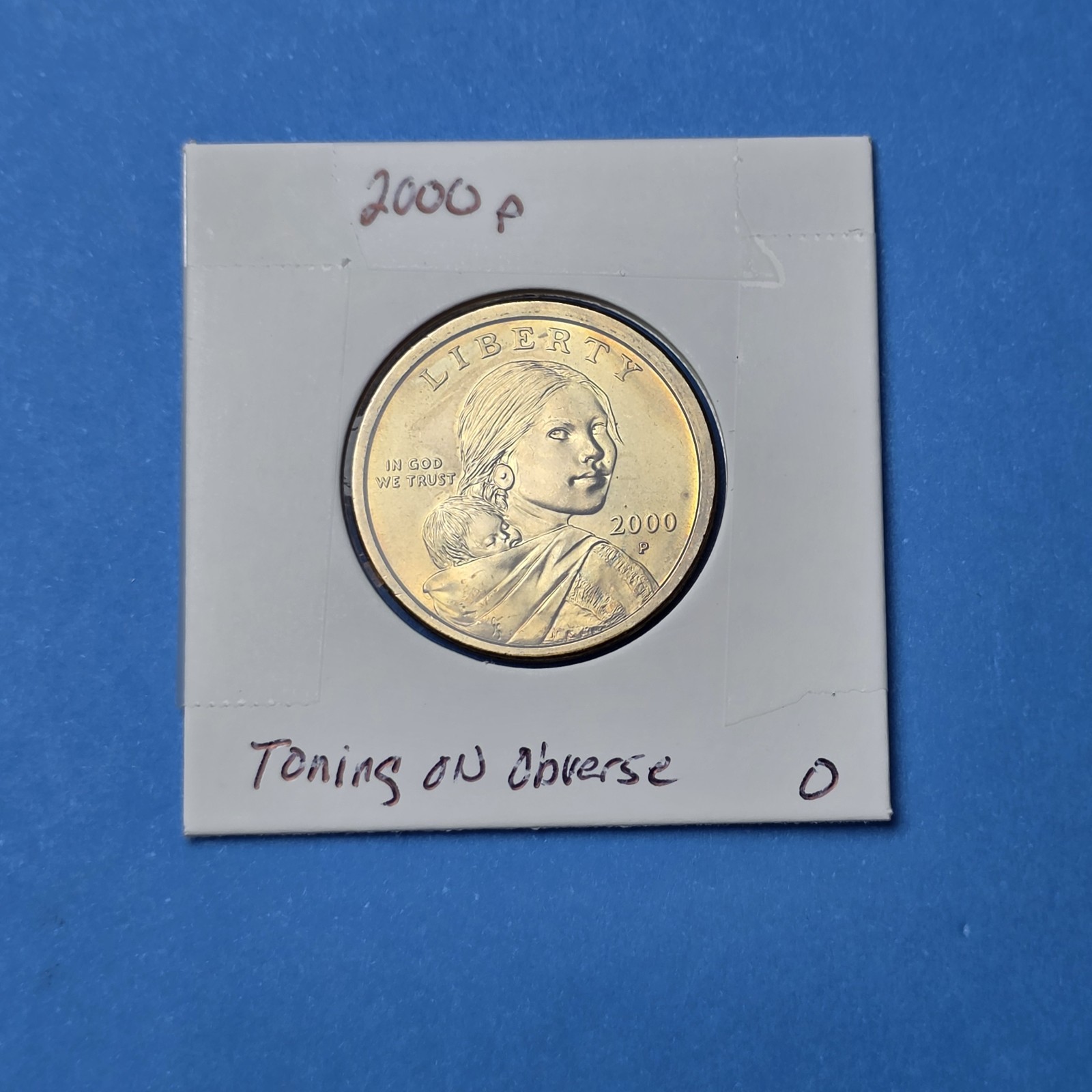 2000 P Sacagawea $1 Coin MS Uncirculated💥Toning💥See Pictures Very Nice Coin
