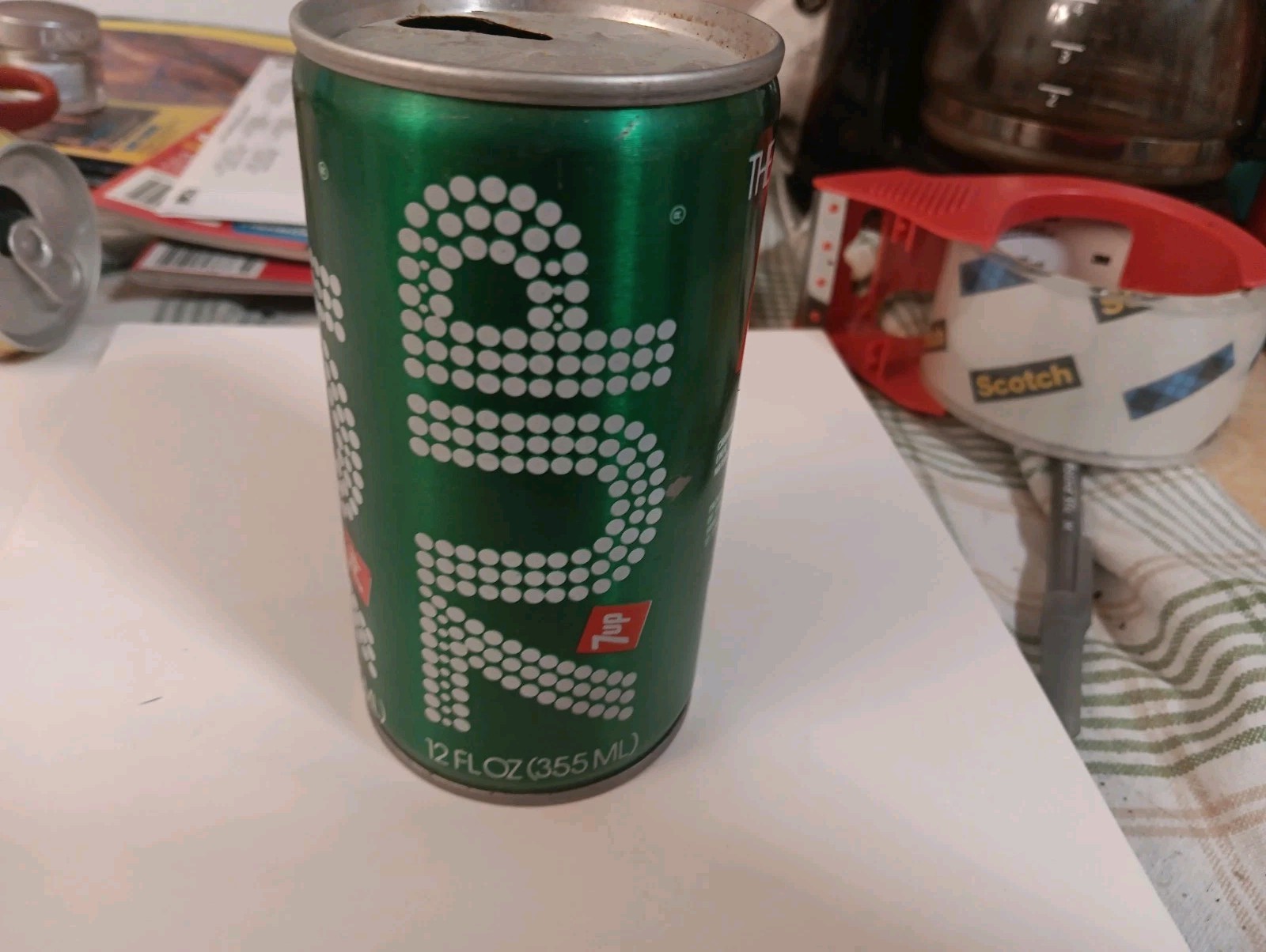 7UP Vintage Green Pull Tab Can 12 fl oz "The Uncola"