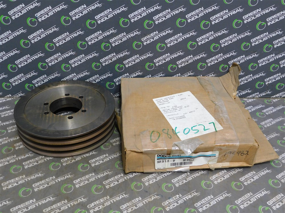 NEW Dodge 455281 QD Sheave 3GR 5V 9.25-SF 3 Grooves 2730 Max. RPM Rusty See Pics