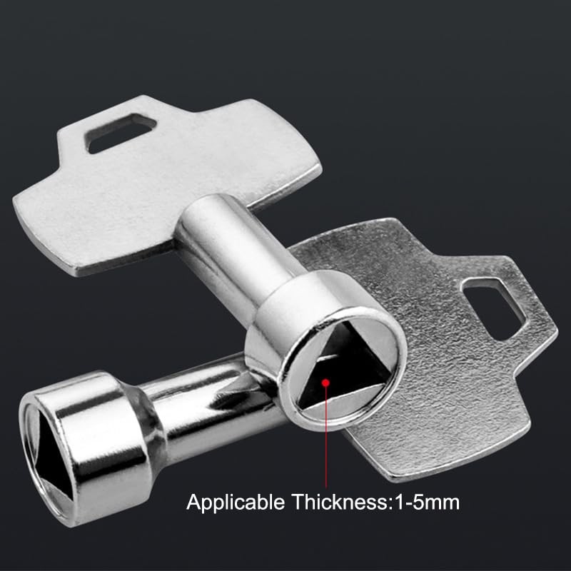 TorSor 5 Pack Trash Can Key Utility Keys Triangular Socket Key Electrical Cab...