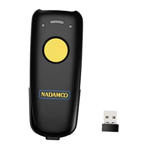 Wireless 2D Barcode Scanner Compatible with Bluetooth, 2.4G Wireless 2D Yellow