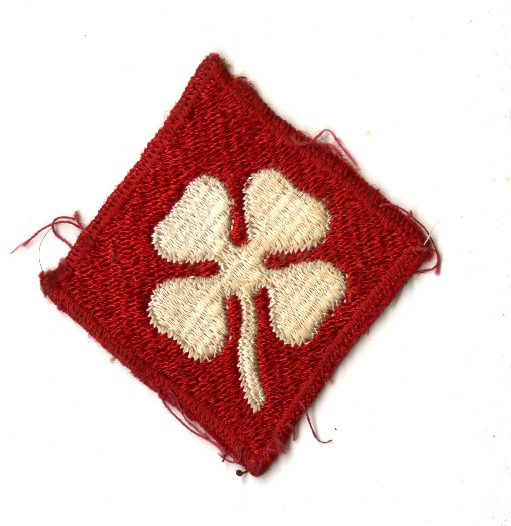 Fourth Army White Back Patch WWII Vintage Pearl Harbor Pacific Training
