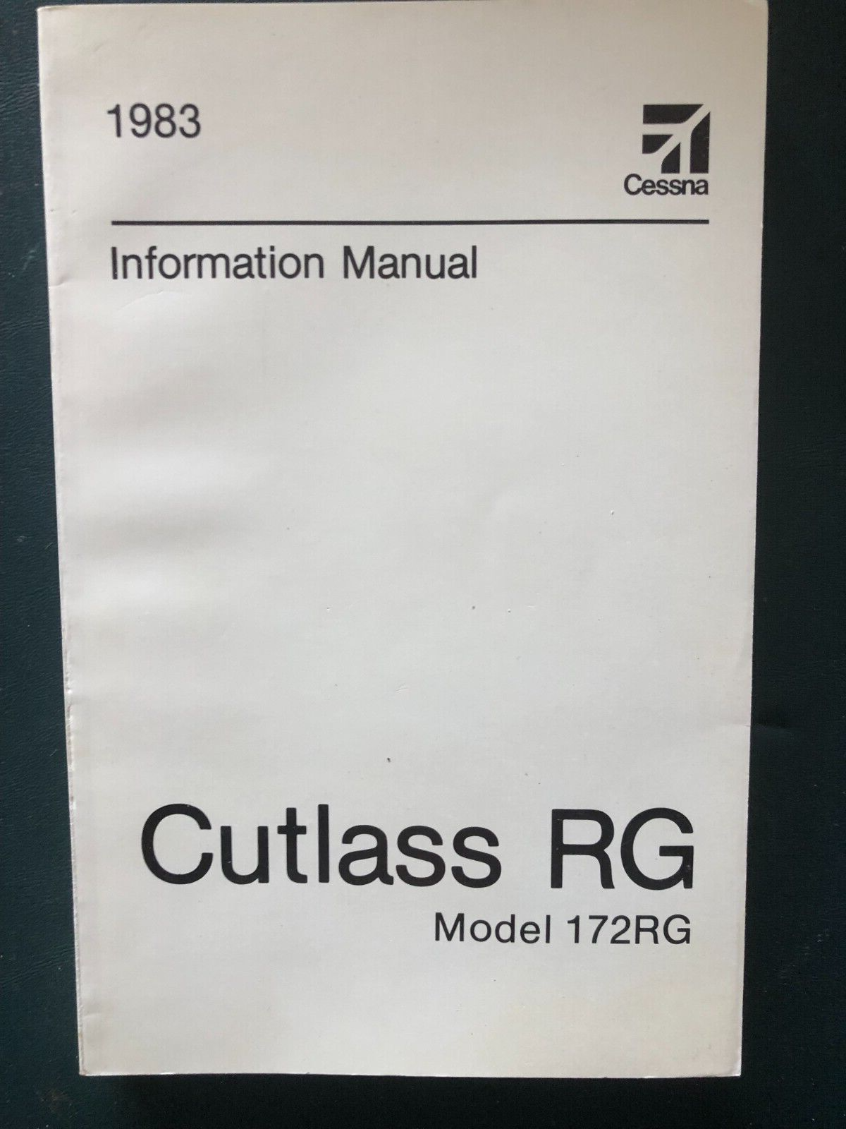 Cessna Pilot Information Manual 172RG Cutlass RG 1983