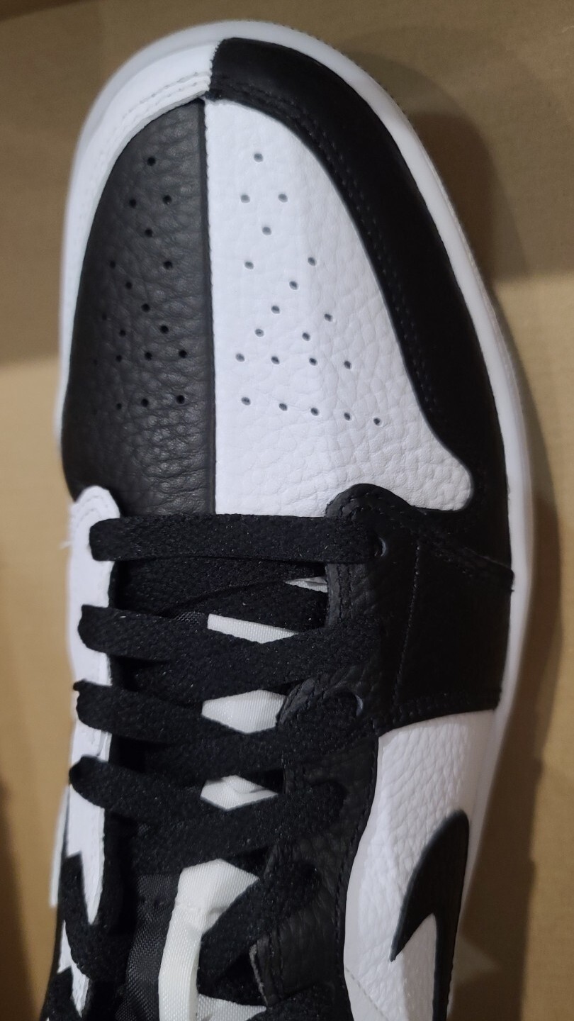 NEW Women's Size 12 Nike Air Jordan 1 Mid SE Black White Panda DR0501-101 Split
