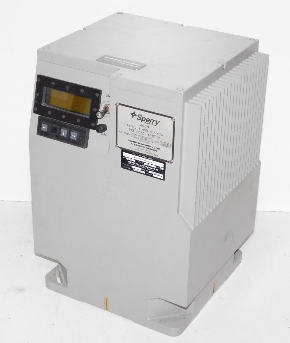 General Dynamics Mk-27 FOG Gyrocompass Sperry Attitude Heading Reference System