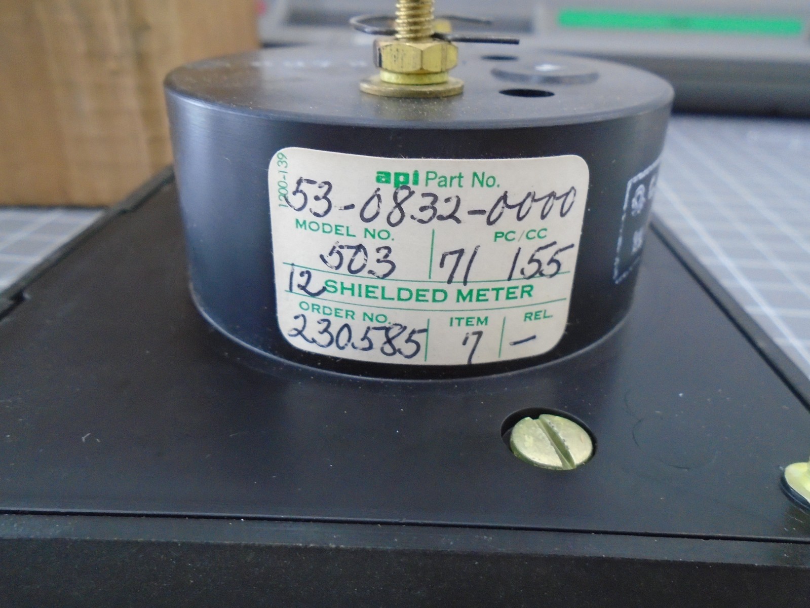 NEW API Instruments 53-0832-0000 Model 503 50 Microamperes DC Panel Meter