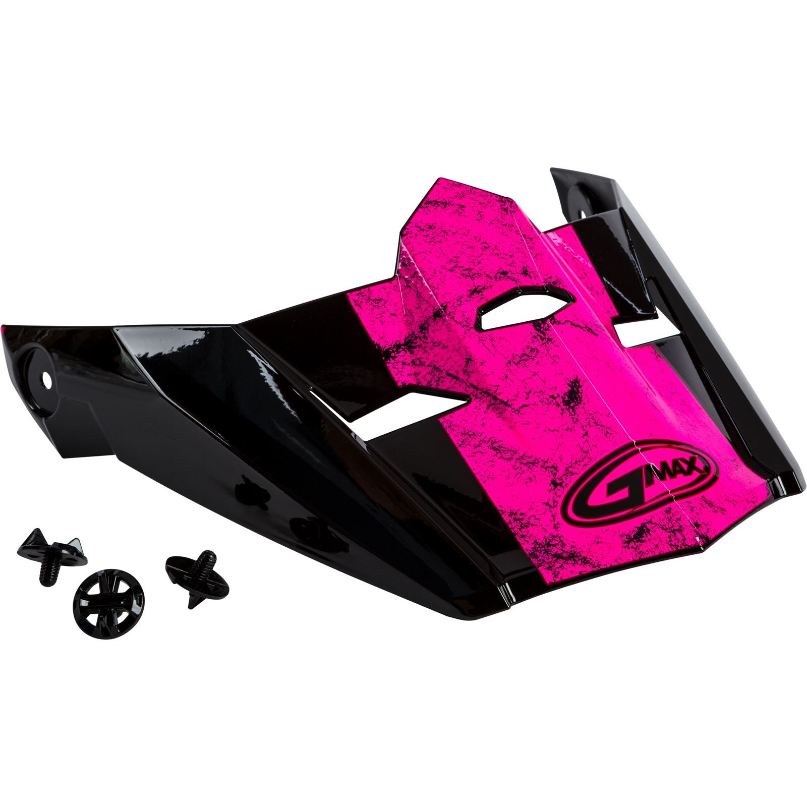 GMax Visor with Screws Dominant MX-46Y Black/Pink/White - YS-YL G046905