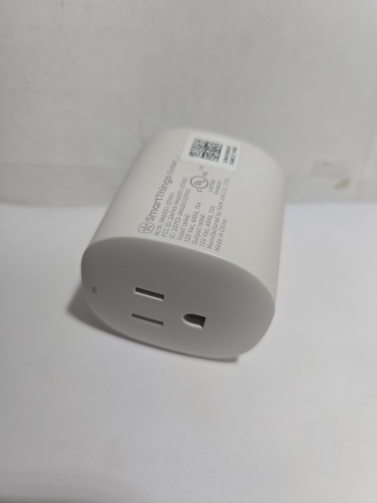 SmartThings Power Outlet IM6001-OTP01 120vac, 15a