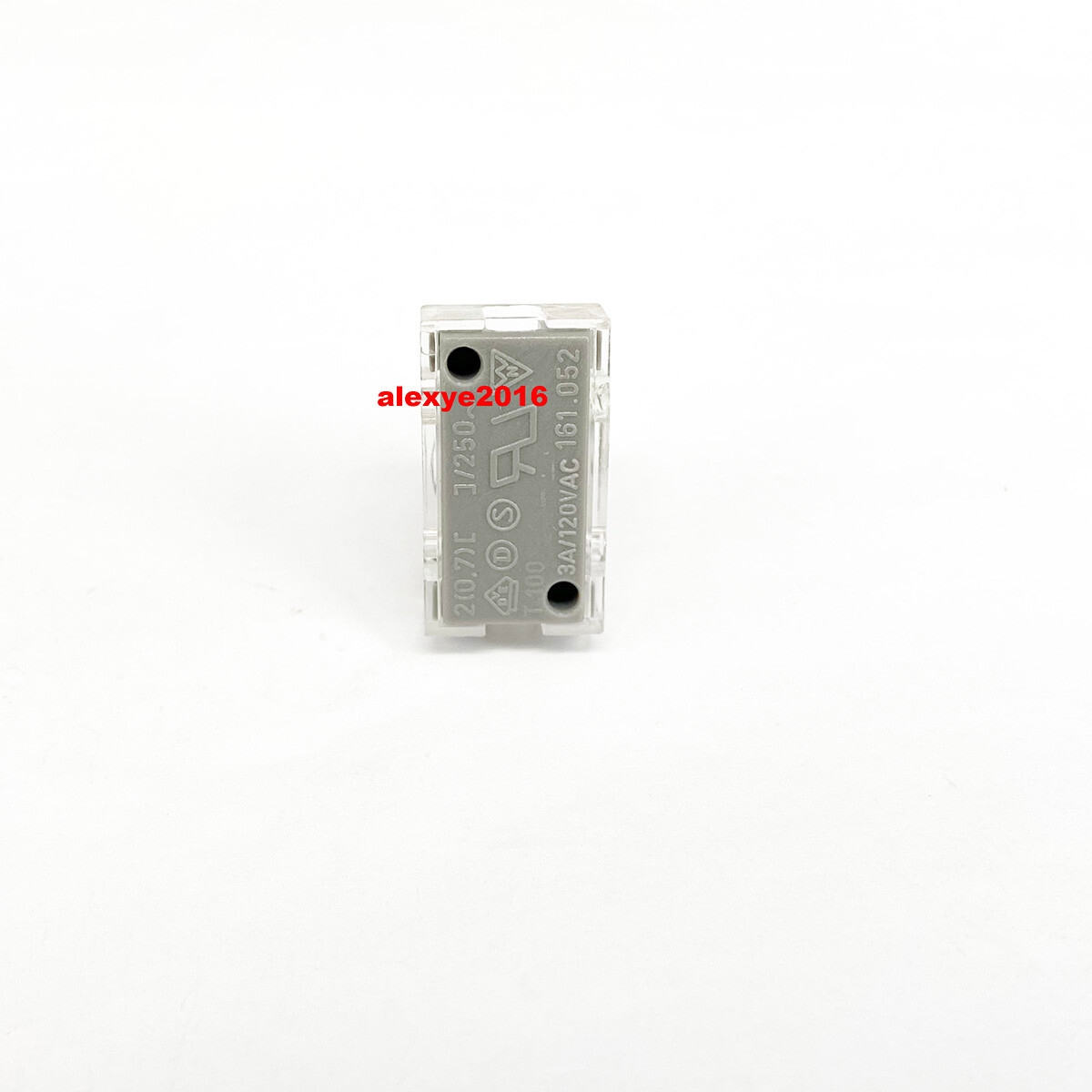 161.052 Pushbutton Switch ON-OFF 2 Positions 4 Wire's Mounting Holes