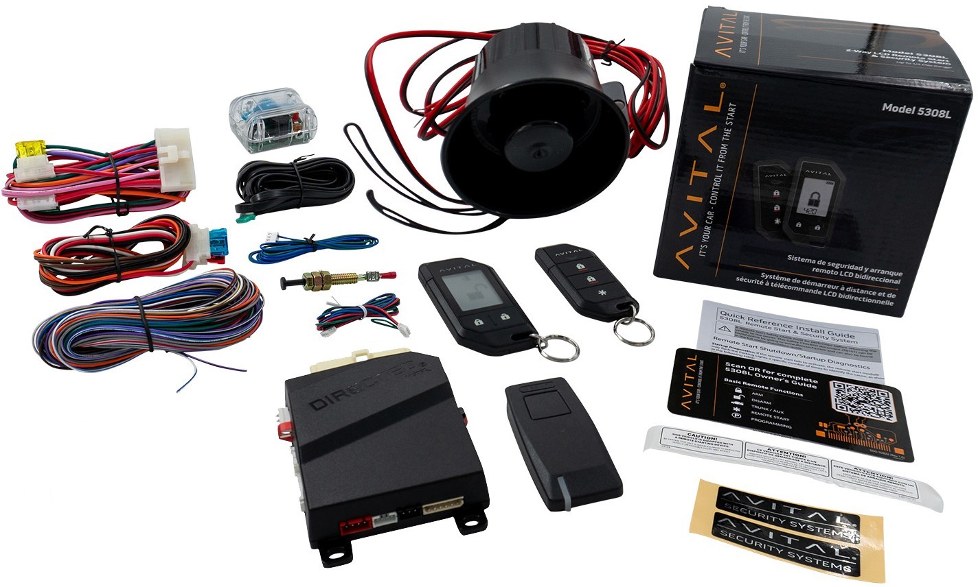 Avital 5308L 2-Way LCD Remote Start & Vehicle Security System