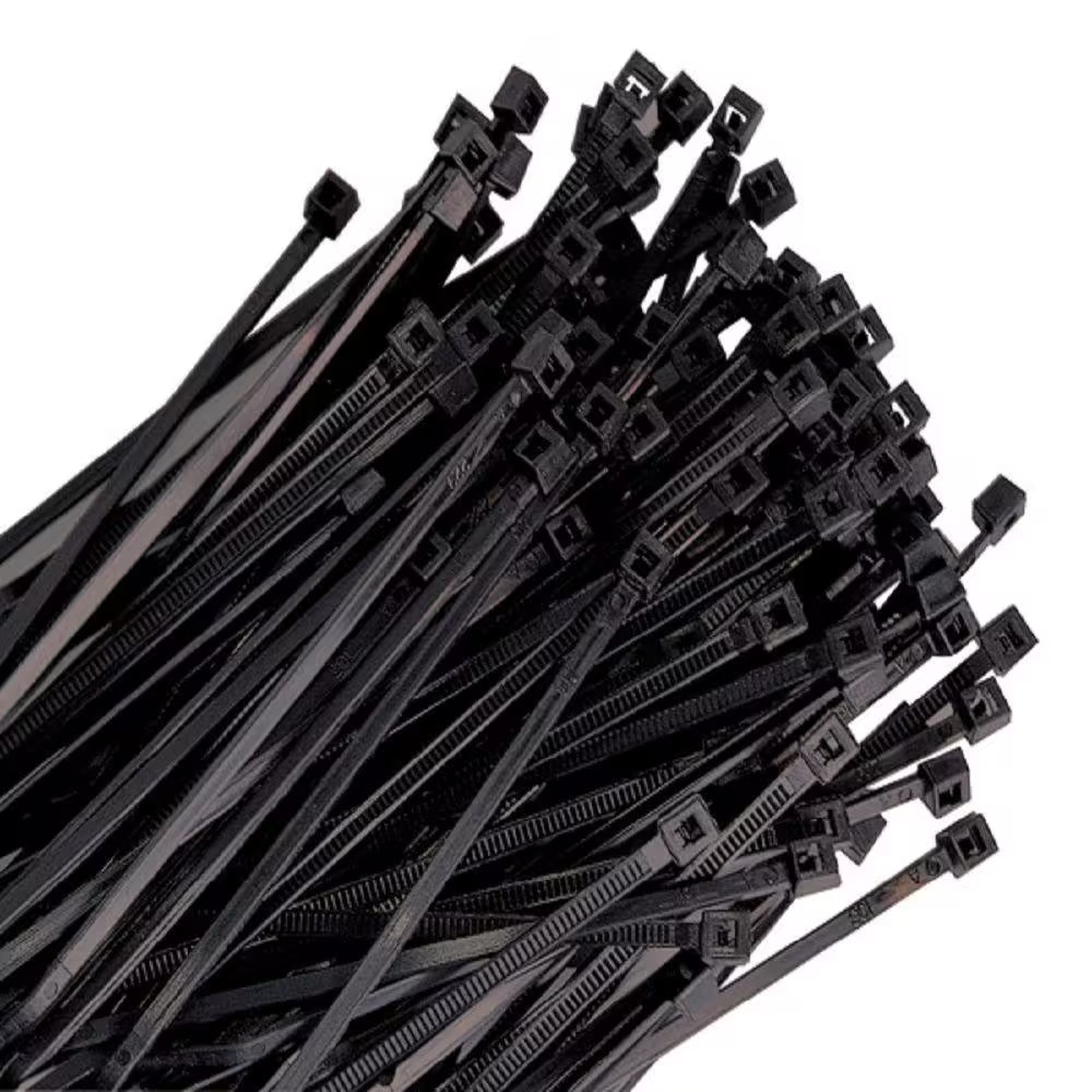 14 In. Black Nylon Wire Tie, 50 Lb. Tensile (100-Pack)