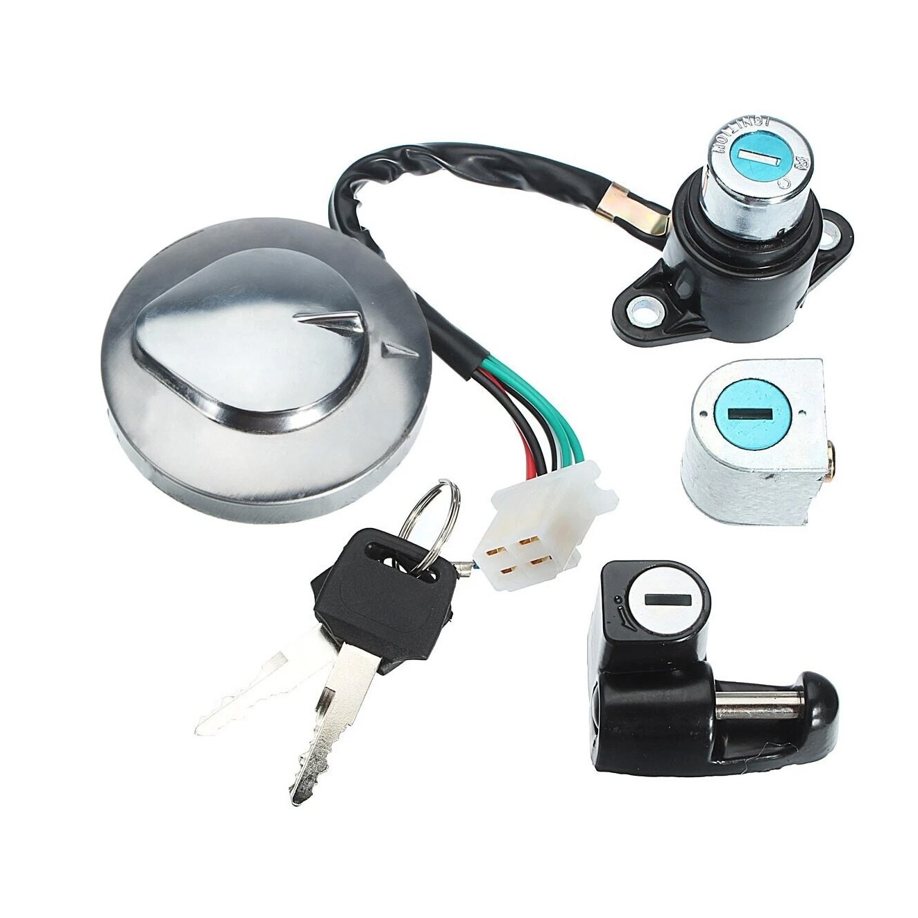 Lock Set Igntiton Swtich Fuel Gas Tank Cap For Honda CMX250 Rebel 1985-2015