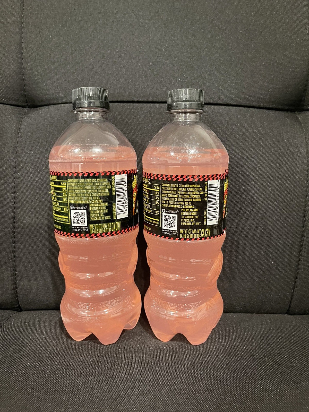 Two (2) Mountain Dew Spark Zero Sugar Full 20oz Bottles