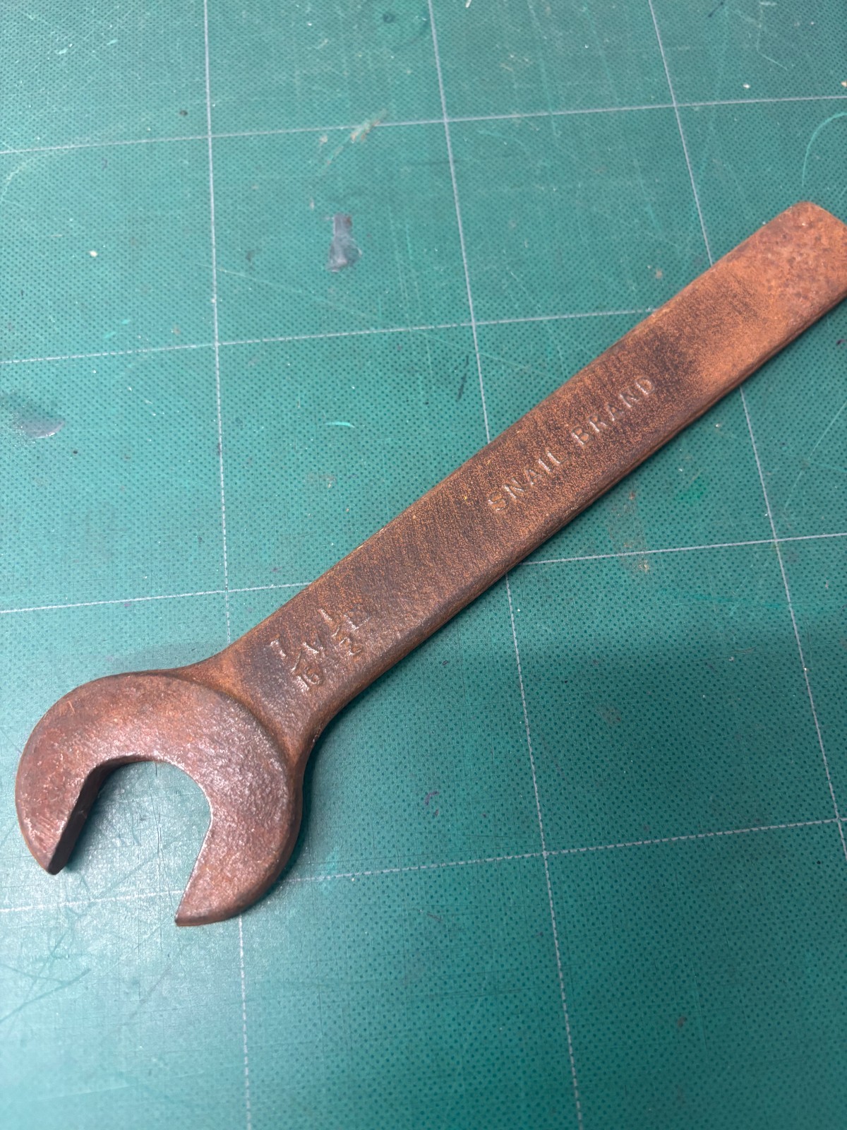 Snail brand spanner 7/16w 1/2 bs - made in England