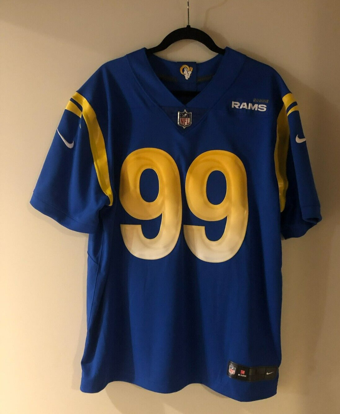 Aaron Donald LA Los Angeles Rams Limited Vapor Home Jersey NWT Large Nike Royal