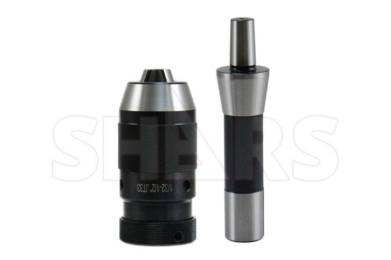 Shars Premium 1/2" JT33 Keyless Drill Chuck 33JT & R8 Shank Arbor Adapter CNC ^[